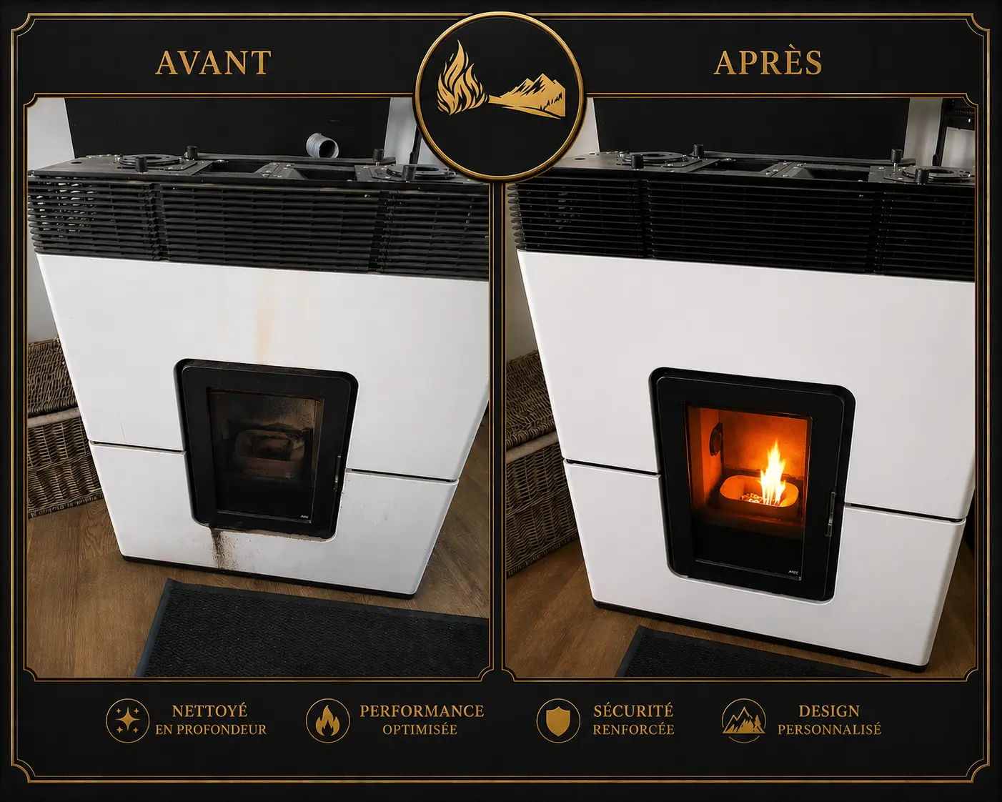 Réalisation poêle à granulés Tout Feu Tout Flamme